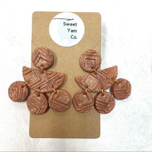 Handmade Clay Earrings 🌔✨